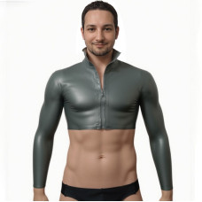 Bolero, zip fronted shirt